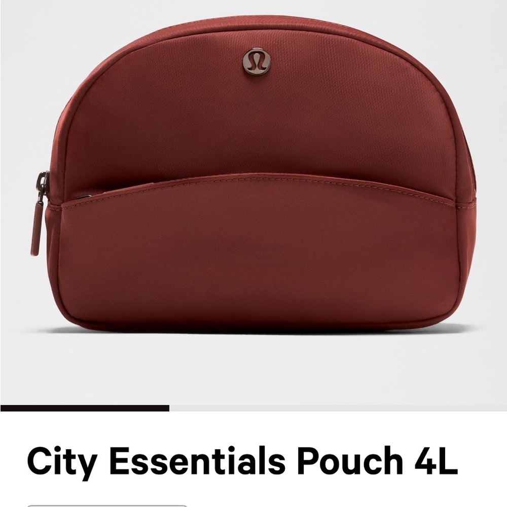 lululemon athletica City Essentials Pouch in Burgundy/Rockwood NWT - Picture 2 of 13